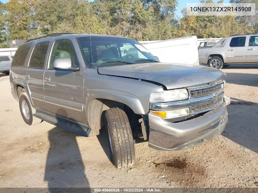 2002 Chevrolet Tahoe Lt VIN: 1GNEK13ZX2R145908 Lot: 40666926