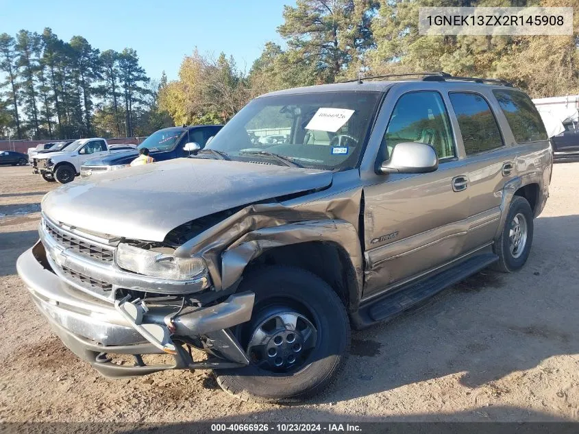 2002 Chevrolet Tahoe Lt VIN: 1GNEK13ZX2R145908 Lot: 40666926