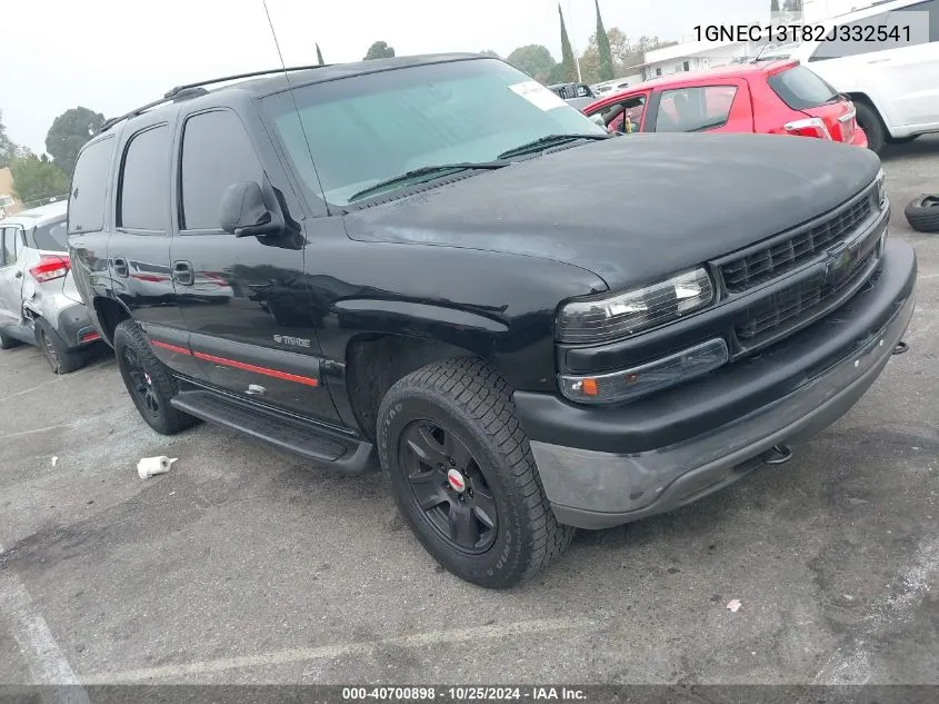 2002 Chevrolet Tahoe Ls VIN: 1GNEC13T82J332541 Lot: 40700898