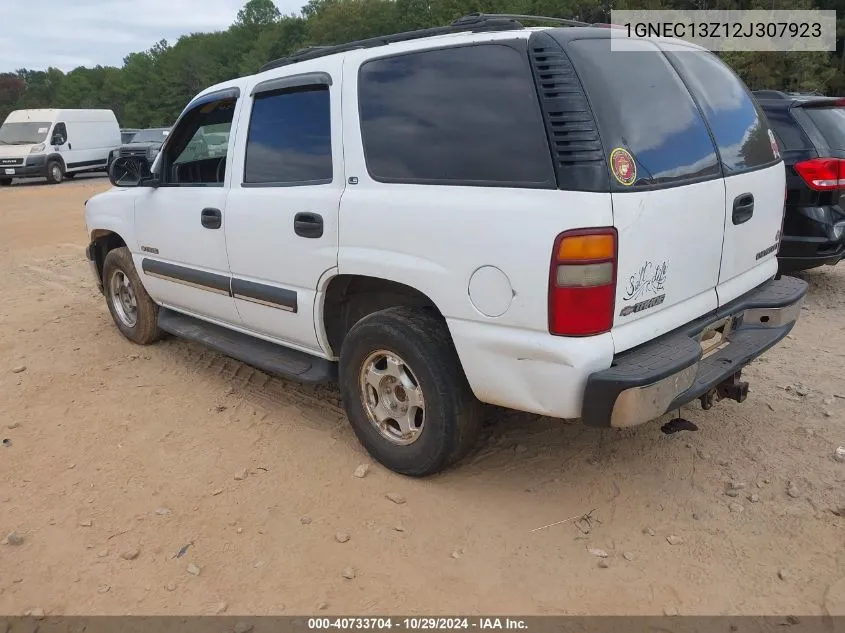 2002 Chevrolet Tahoe Ls VIN: 1GNEC13Z12J307923 Lot: 40733704