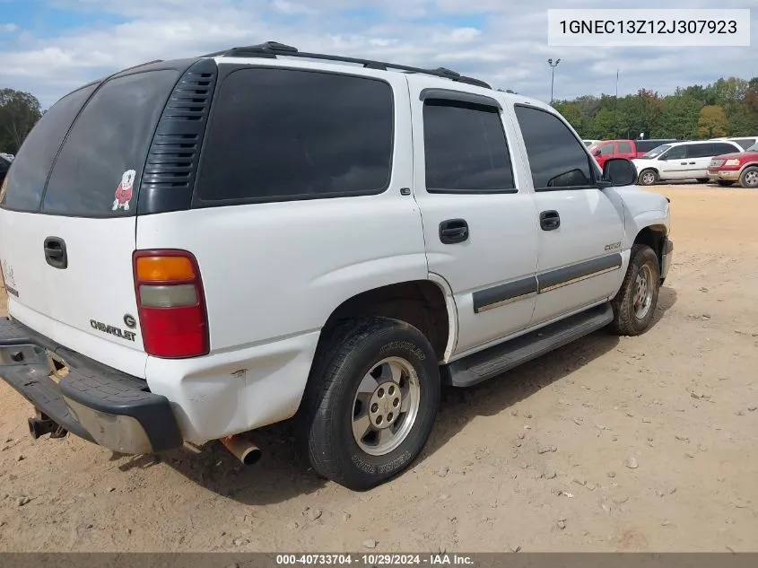 2002 Chevrolet Tahoe Ls VIN: 1GNEC13Z12J307923 Lot: 40733704