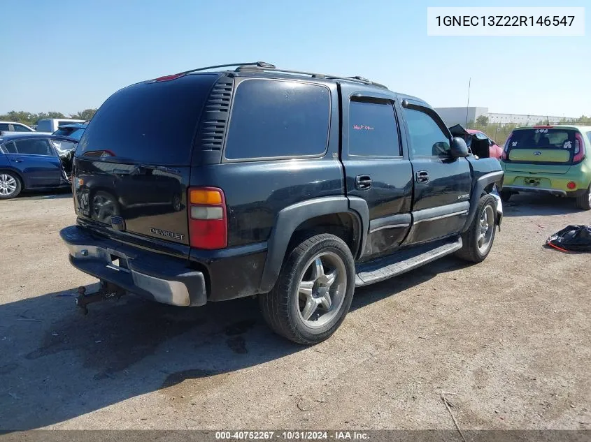 2002 Chevrolet Tahoe Lt VIN: 1GNEC13Z22R146547 Lot: 40752267