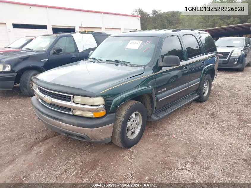 2002 Chevrolet Tahoe Ls VIN: 1GNEC13Z52R226828 Lot: 40768513