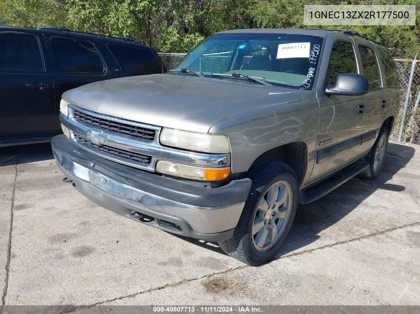 2002 Chevrolet Tahoe Ls VIN: 1GNEC13ZX2R177500 Lot: 40807713