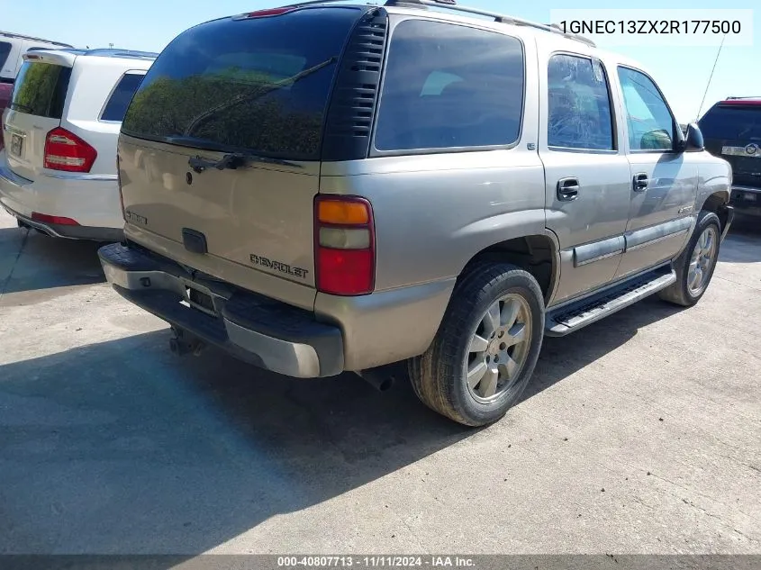 2002 Chevrolet Tahoe Ls VIN: 1GNEC13ZX2R177500 Lot: 40807713