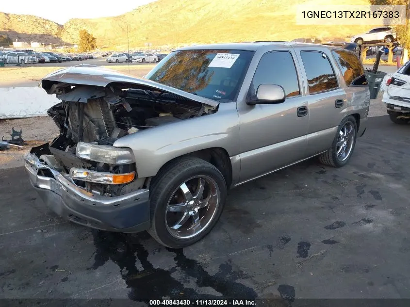 2002 Chevrolet Tahoe Ls VIN: 1GNEC13TX2R167383 Lot: 40843430