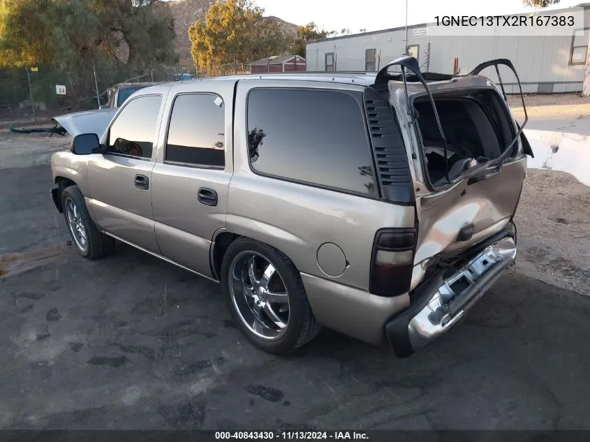 2002 Chevrolet Tahoe Ls VIN: 1GNEC13TX2R167383 Lot: 40843430