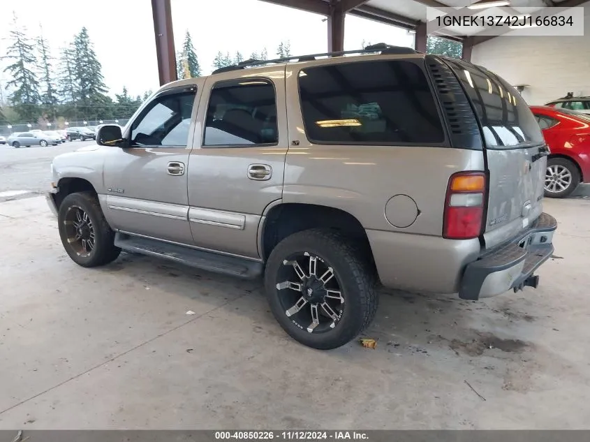 2002 Chevrolet Tahoe Lt VIN: 1GNEK13Z42J166834 Lot: 40850226