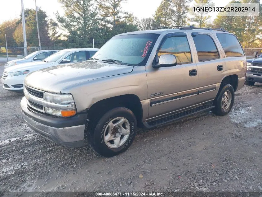 2002 Chevrolet Tahoe Ls VIN: 1GNEC13ZX2R202914 Lot: 40885477