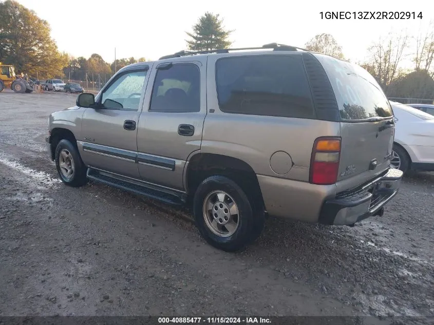 2002 Chevrolet Tahoe Ls VIN: 1GNEC13ZX2R202914 Lot: 40885477