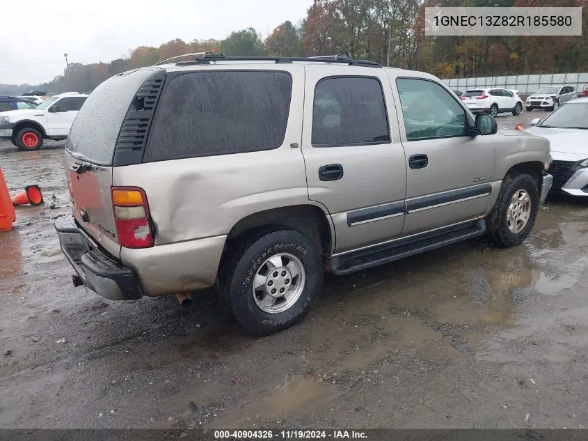 2002 Chevrolet Tahoe Ls VIN: 1GNEC13Z82R185580 Lot: 40904326