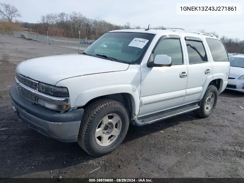 2003 Chevrolet Tahoe Lt VIN: 1GNEK13Z43J271861 Lot: 39519438