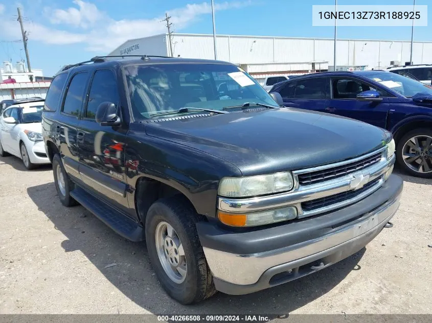 2003 Chevrolet Tahoe Ls VIN: 1GNEC13Z73R188925 Lot: 40266508