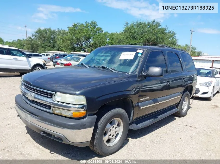 2003 Chevrolet Tahoe Ls VIN: 1GNEC13Z73R188925 Lot: 40266508