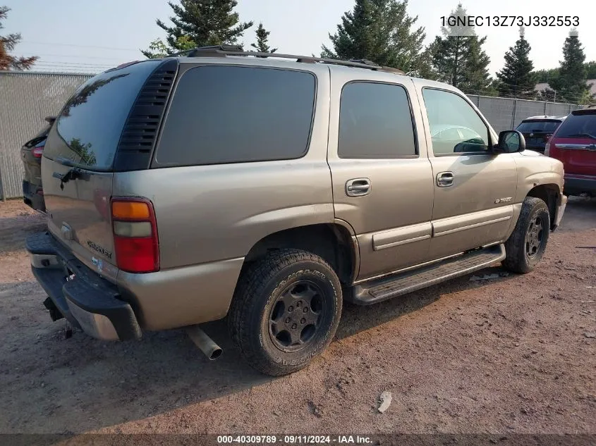 2003 Chevrolet Tahoe Lt VIN: 1GNEC13Z73J332553 Lot: 40309789