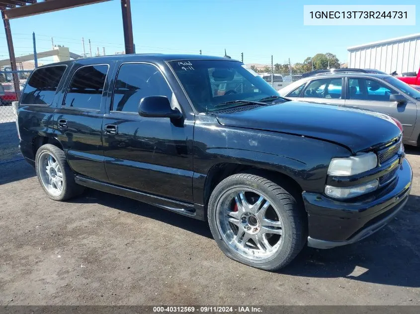 1GNEC13T73R244731 2003 Chevrolet Tahoe Lt