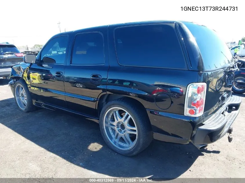 1GNEC13T73R244731 2003 Chevrolet Tahoe Lt