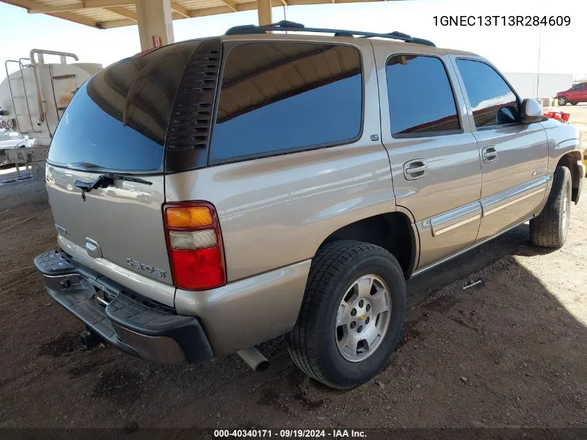 2003 Chevrolet Tahoe Lt VIN: 1GNEC13T13R284609 Lot: 40340171