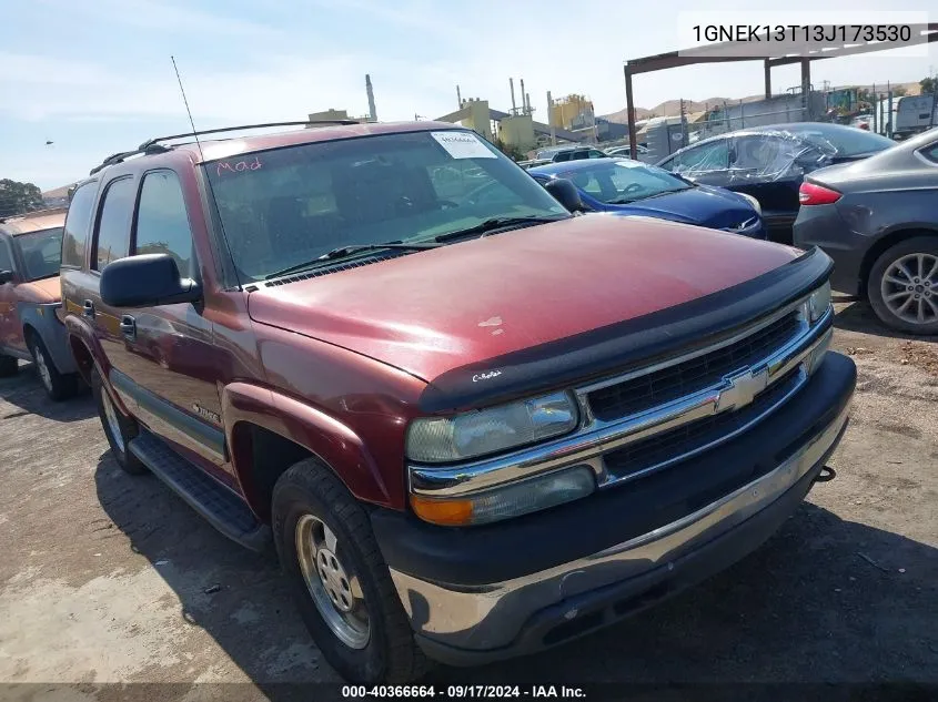 1GNEK13T13J173530 2003 Chevrolet Tahoe Ls