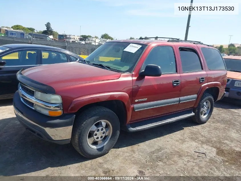 2003 Chevrolet Tahoe Ls VIN: 1GNEK13T13J173530 Lot: 40366664