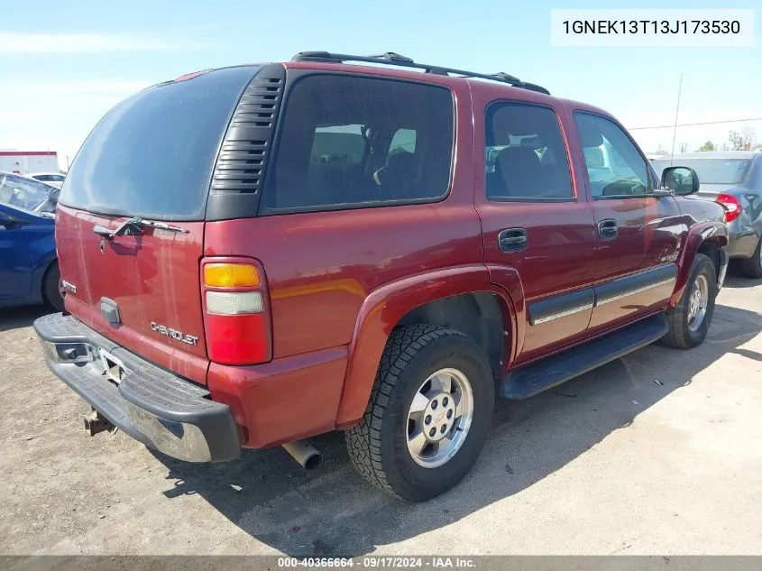 1GNEK13T13J173530 2003 Chevrolet Tahoe Ls