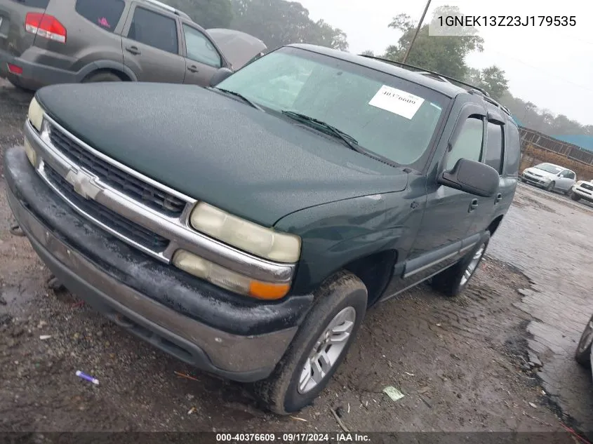 2003 Chevrolet Tahoe Ls VIN: 1GNEK13Z23J179535 Lot: 40376609