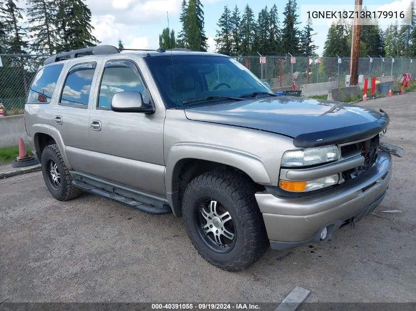 2003 Chevrolet Tahoe Z71 VIN: 1GNEK13Z13R179916 Lot: 40391055