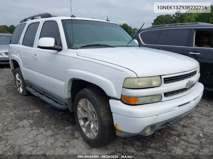 1GNEK13Z93R232216 2003 Chevrolet Tahoe K1500