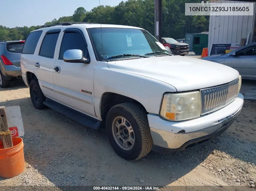 2003 Chevrolet Tahoe Ls VIN: 1GNEC13Z93J185605 Lot: 40432144