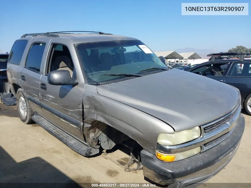 2003 Chevrolet Tahoe Ls VIN: 1GNEC13T63R290907 Lot: 40453317