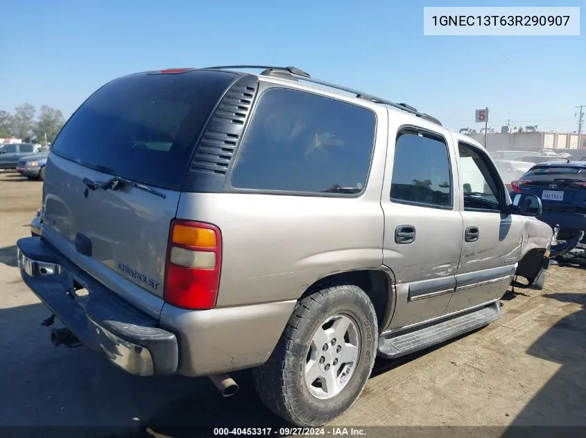 1GNEC13T63R290907 2003 Chevrolet Tahoe Ls