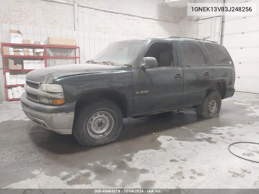 2003 Chevrolet Tahoe Ls VIN: 1GNEK13V83J248256 Lot: 40484974