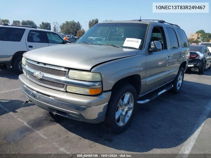 1GNEC13T83R249467 2003 Chevrolet Tahoe Lt