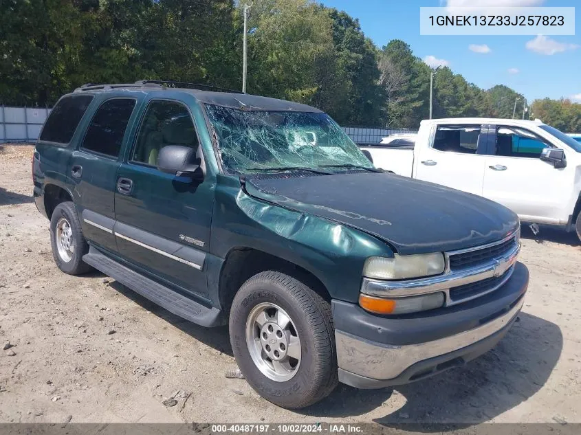 2003 Chevrolet Tahoe Ls VIN: 1GNEK13Z33J257823 Lot: 40487197