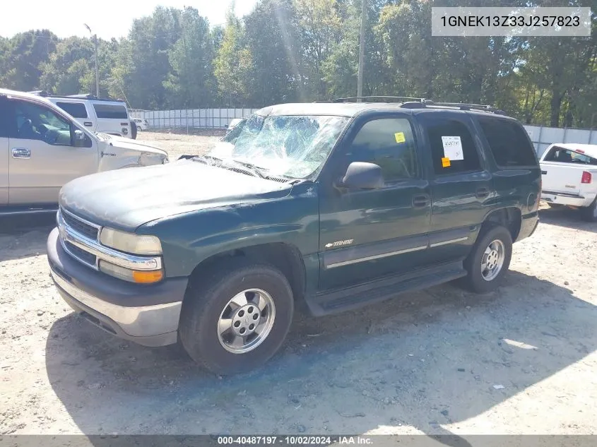 2003 Chevrolet Tahoe Ls VIN: 1GNEK13Z33J257823 Lot: 40487197