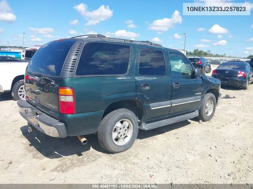 2003 Chevrolet Tahoe Ls VIN: 1GNEK13Z33J257823 Lot: 40487197