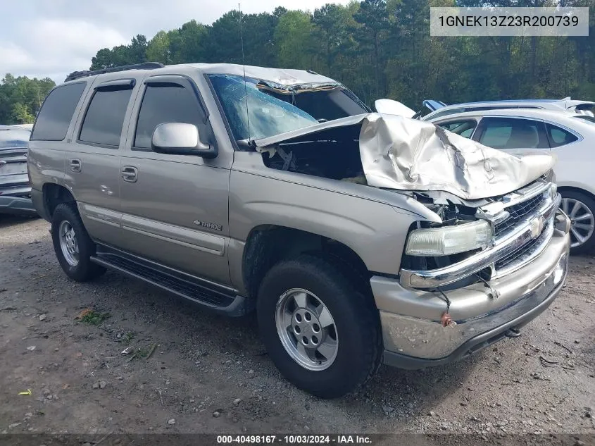 2003 Chevrolet Tahoe Lt VIN: 1GNEK13Z23R200739 Lot: 40498167