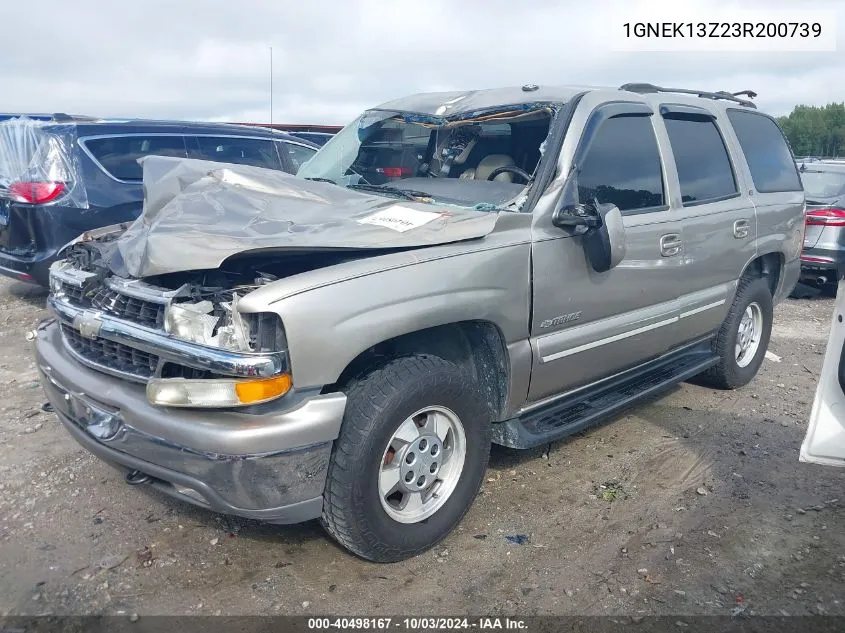 2003 Chevrolet Tahoe Lt VIN: 1GNEK13Z23R200739 Lot: 40498167