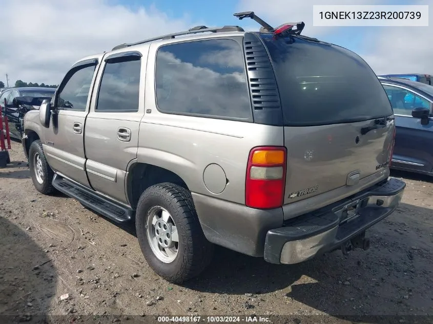 2003 Chevrolet Tahoe Lt VIN: 1GNEK13Z23R200739 Lot: 40498167