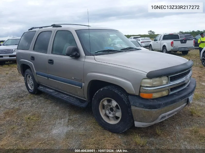 2003 Chevrolet Tahoe Ls VIN: 1GNEC13Z33R217272 Lot: 40538951