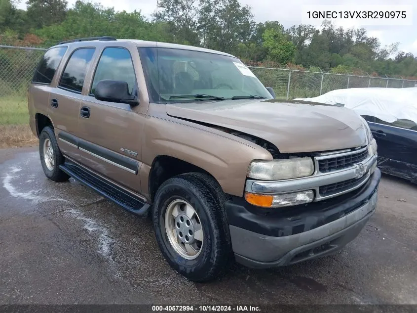 2003 Chevrolet Tahoe Ls VIN: 1GNEC13VX3R290975 Lot: 40572994