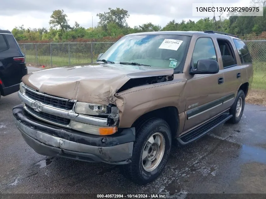 2003 Chevrolet Tahoe Ls VIN: 1GNEC13VX3R290975 Lot: 40572994