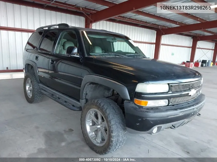 2003 Chevrolet Tahoe Z71 VIN: 1GNEK13T83R298266 Lot: 40573092