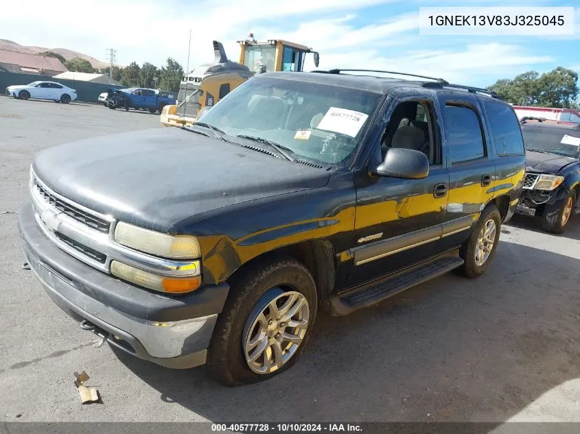 2003 Chevrolet Tahoe Ls VIN: 1GNEK13V83J325045 Lot: 40577728