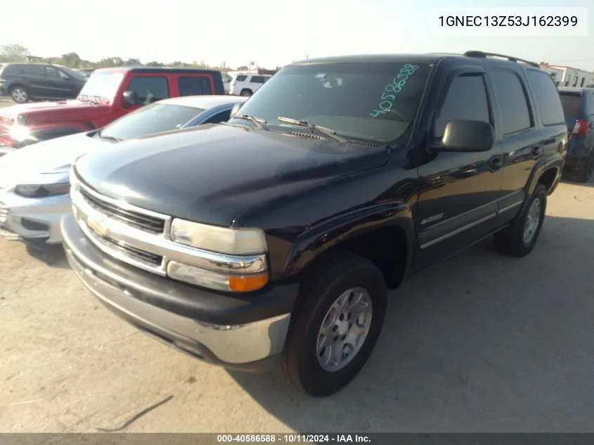 2003 Chevrolet Tahoe Ls VIN: 1GNEC13Z53J162399 Lot: 40586588