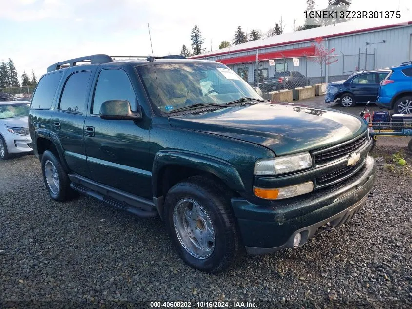 2003 Chevrolet Tahoe Z71 VIN: 1GNEK13Z23R301375 Lot: 40608202