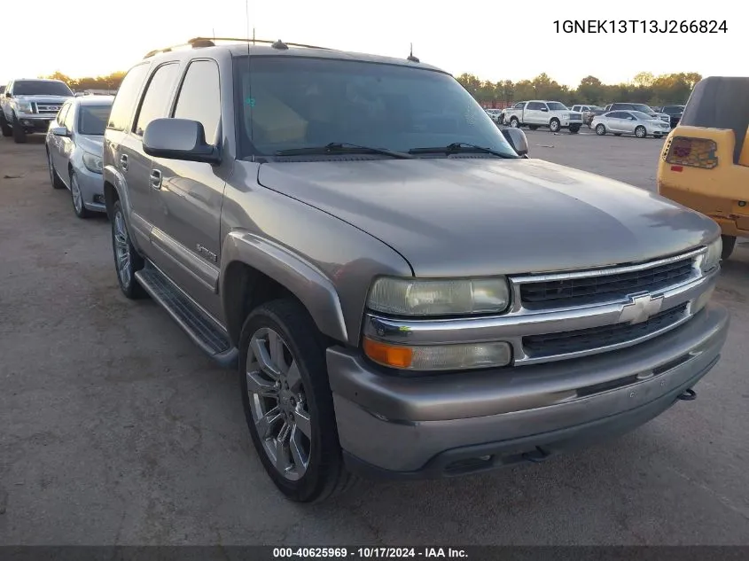 2003 Chevrolet Tahoe Lt VIN: 1GNEK13T13J266824 Lot: 40625969