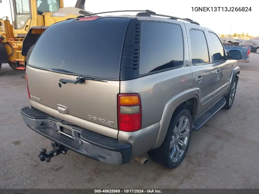 1GNEK13T13J266824 2003 Chevrolet Tahoe Lt