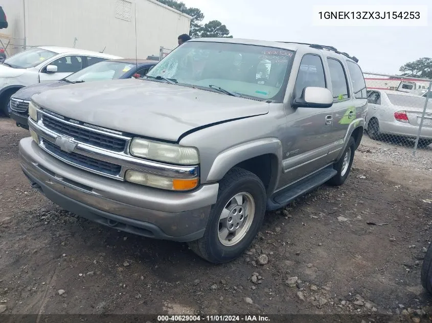 2003 Chevrolet Tahoe Lt VIN: 1GNEK13ZX3J154253 Lot: 40629004