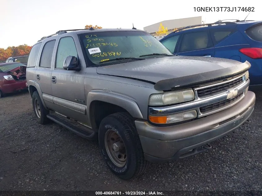 1GNEK13T73J174682 2003 Chevrolet Tahoe Lt